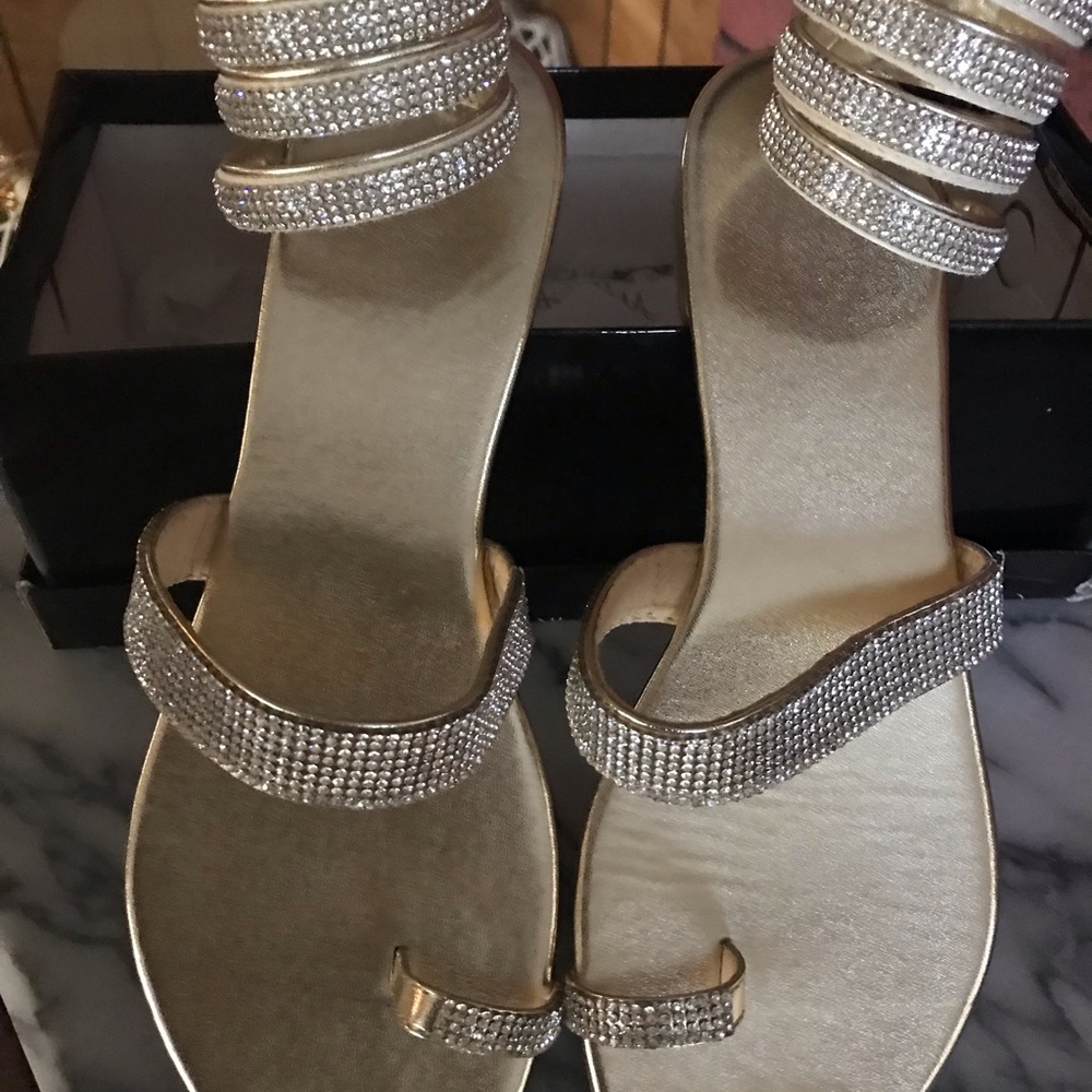 Atalina Rhinestone Sandals - Picture 3 of 5